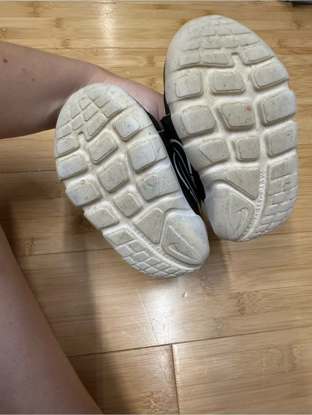 Nike Kids Black & White Slip-On Swoosh Sneakers